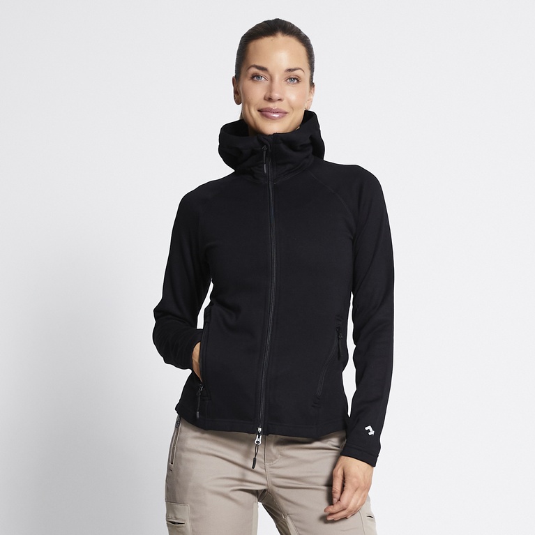 Functional hoodie "Vegby" Blackmelange